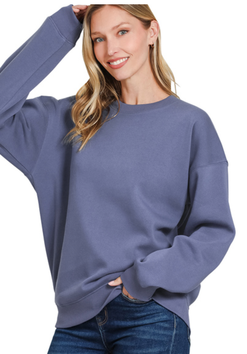 FLEECE RD NK SWEATSHIRT