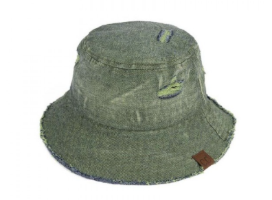 STONE WASHED DIST BUCKET HAT