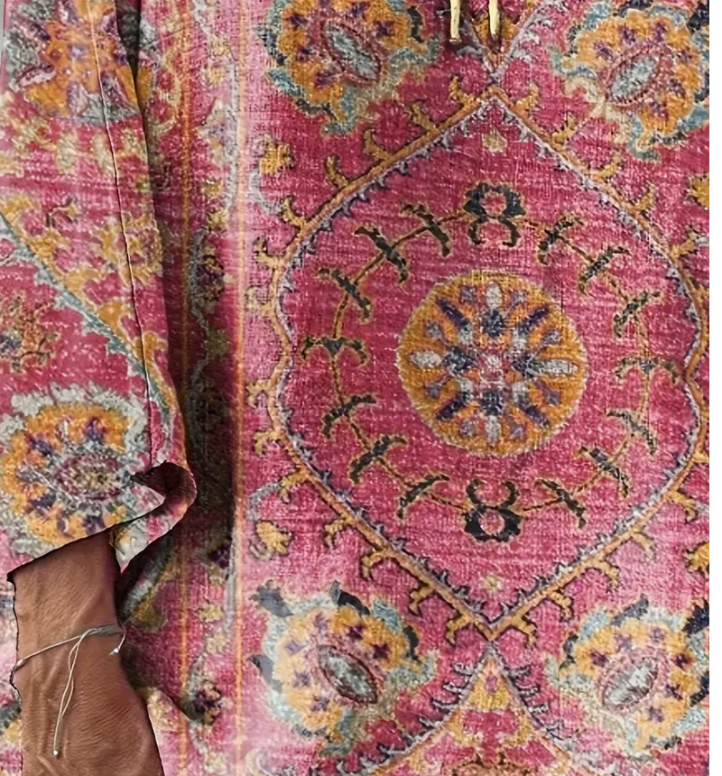 VNECK BOHO 3/4 SLEEVE TOP