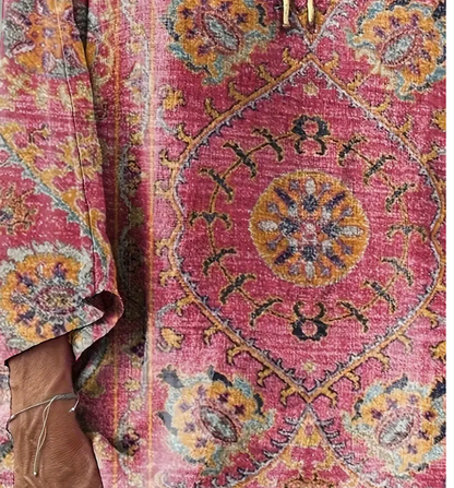 VNECK BOHO 3/4 SLEEVE TOP
