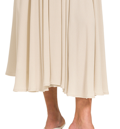 WOVEN CRINKLE TOP/SKIRT