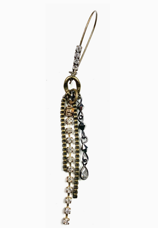 RHINESTONE FRINGE DANGLE
