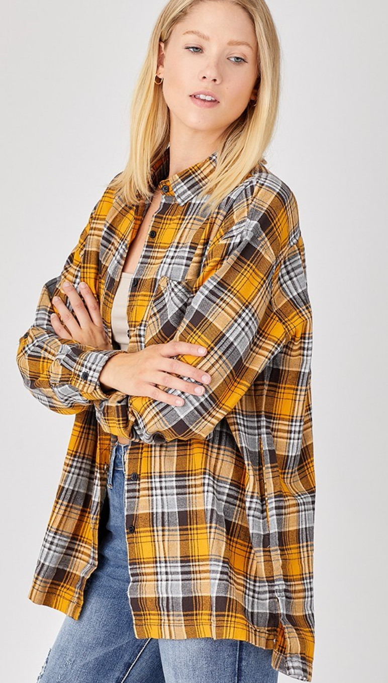BUFFALO PLAID OVERSIZED