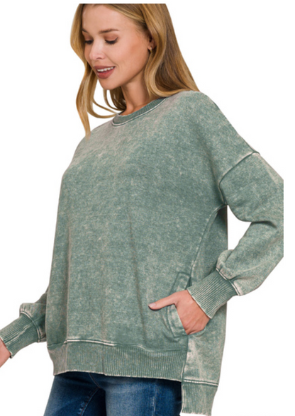 ACIDWaSH PULLOVER HILO