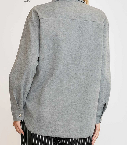 LUXEKNIT OVERSIZED SHIRT JACKET