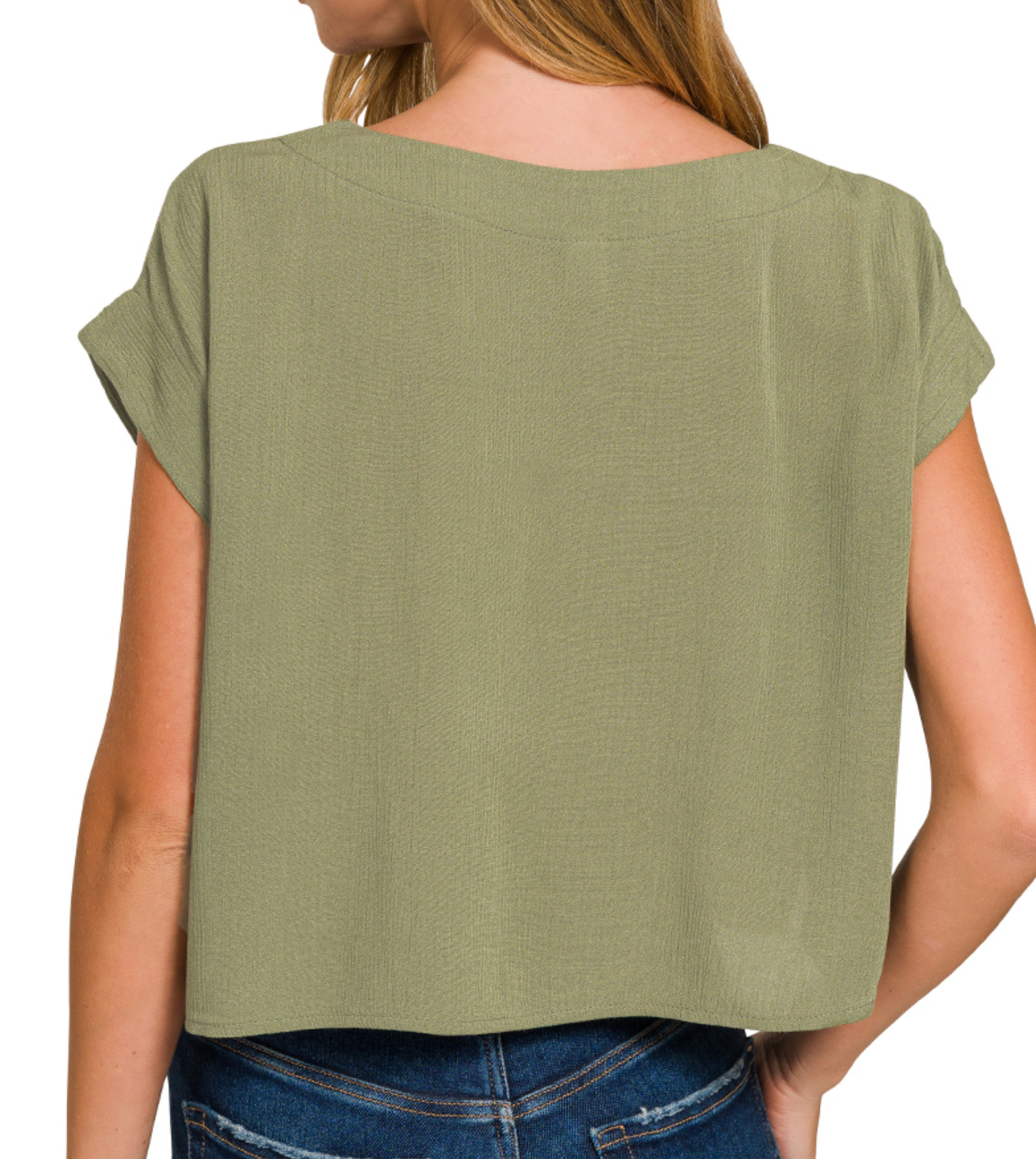 WOVEN CRINKLE TOP/SKIRT