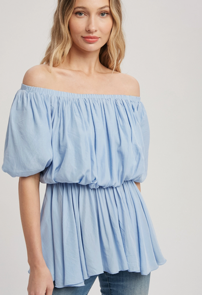 PEPLUM OFF THE SHOULDER