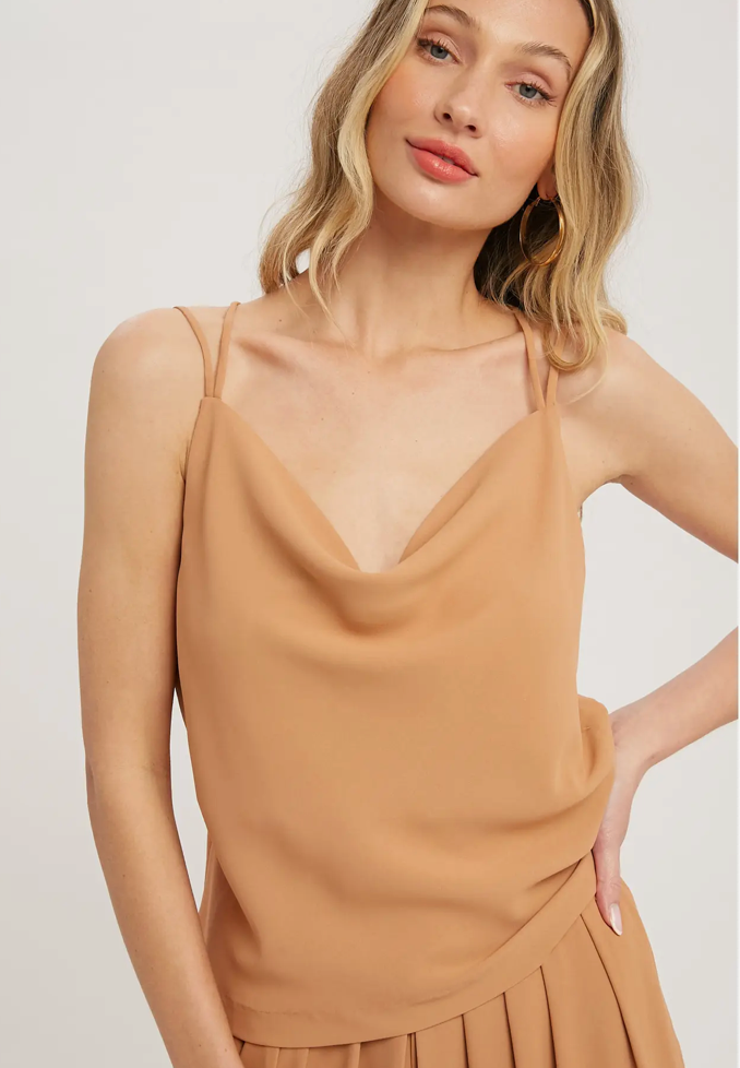 COWL NECK CAMI