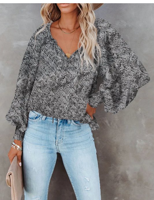 VNECK FLORAL SHIRT