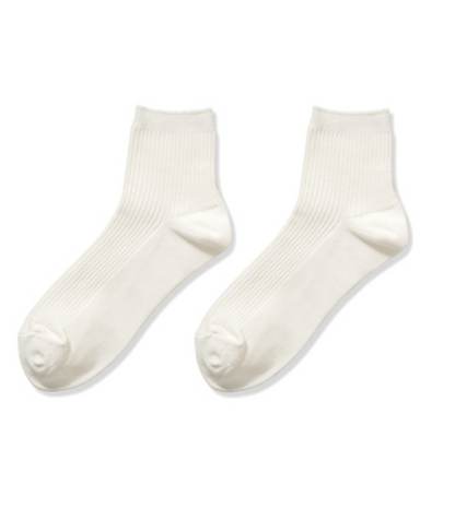 RIBBED CREW SOCKS