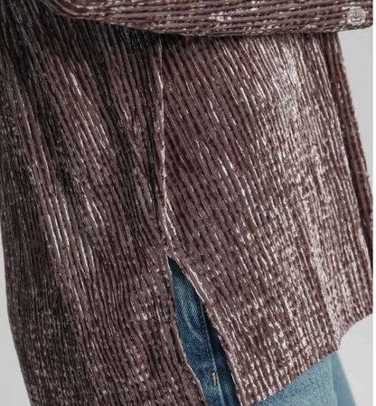 TEXTURED VELVET TOP/PANT