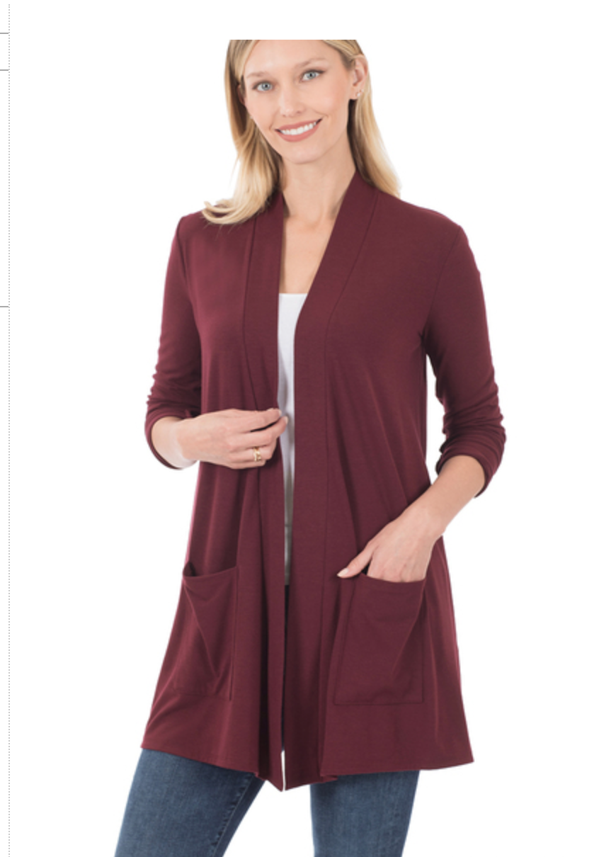 SLOUCHY POCKET CARDIGAN