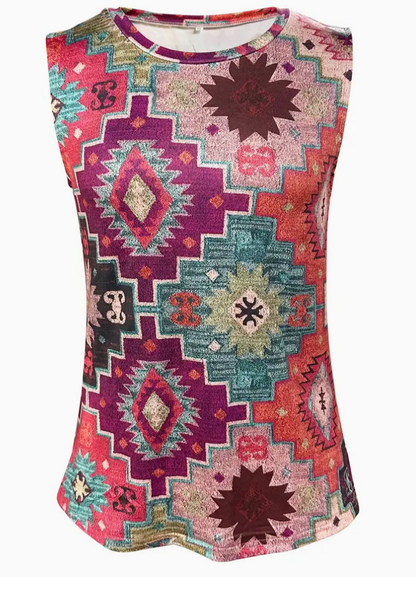 VINT AZTEC CREW TANK
