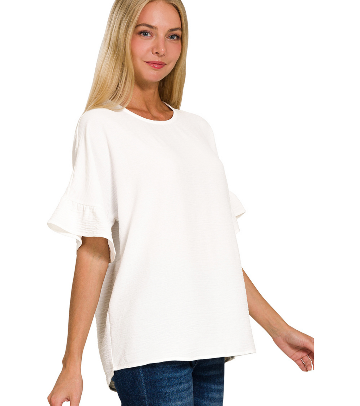 AIRFLO RUFFLE SLV TOP