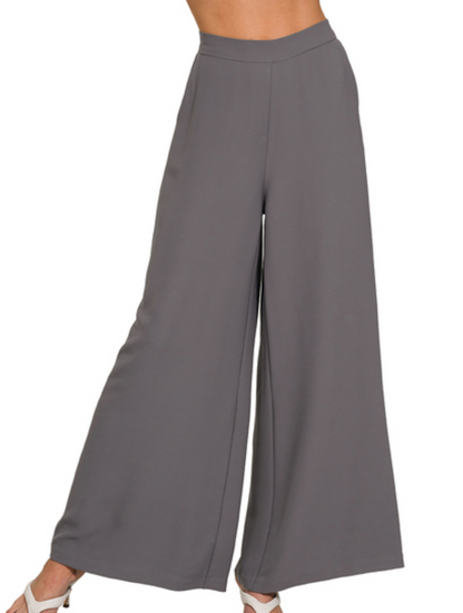 ELASTIC WAIST WIDE LEG