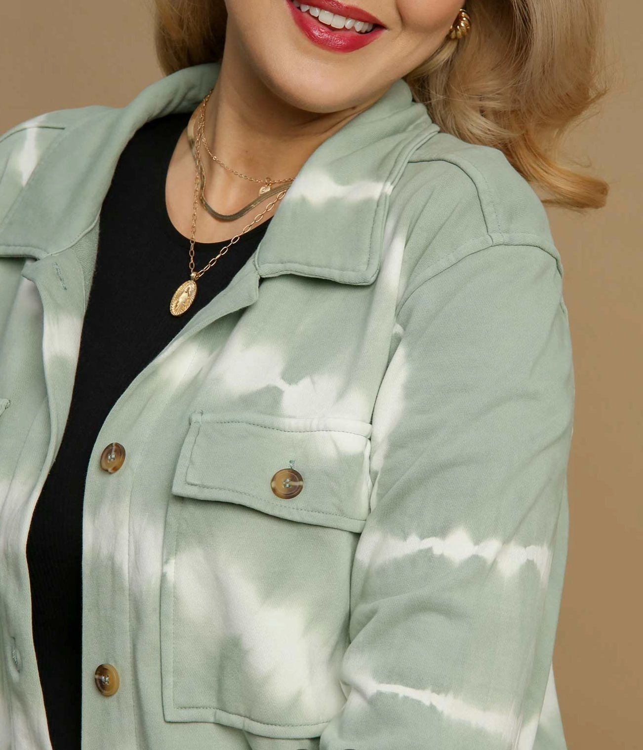 FRENCH TERRY TIEDYE JACKET