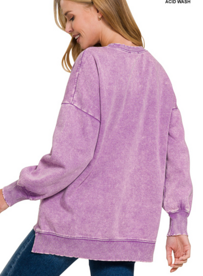 ACIDWaSH PULLOVER HILO