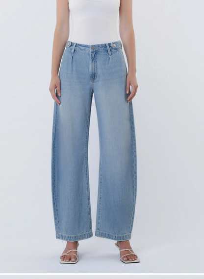 HR PLEATED TAB BARREL LEG