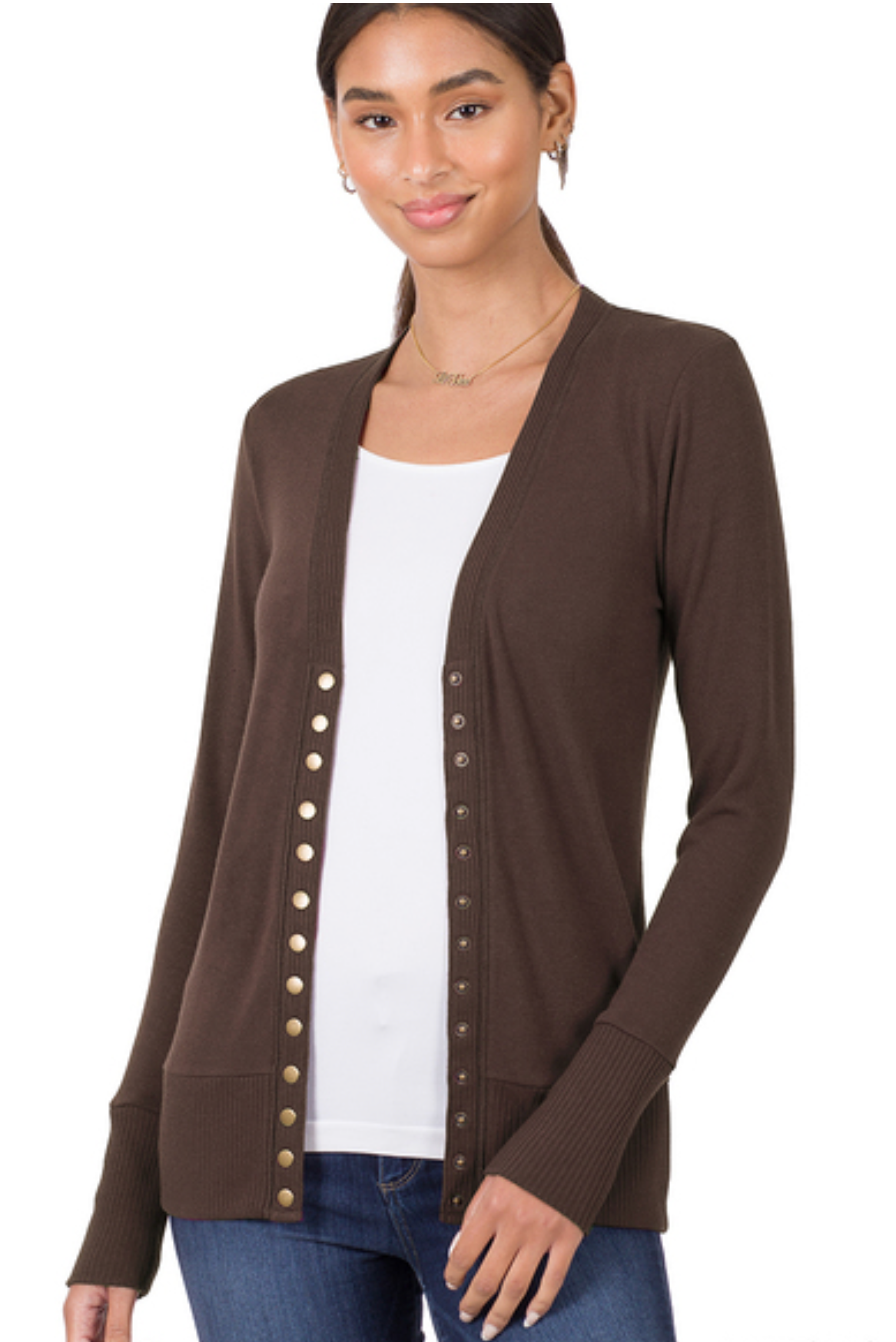 SNAP BUTTON CARDIGAN