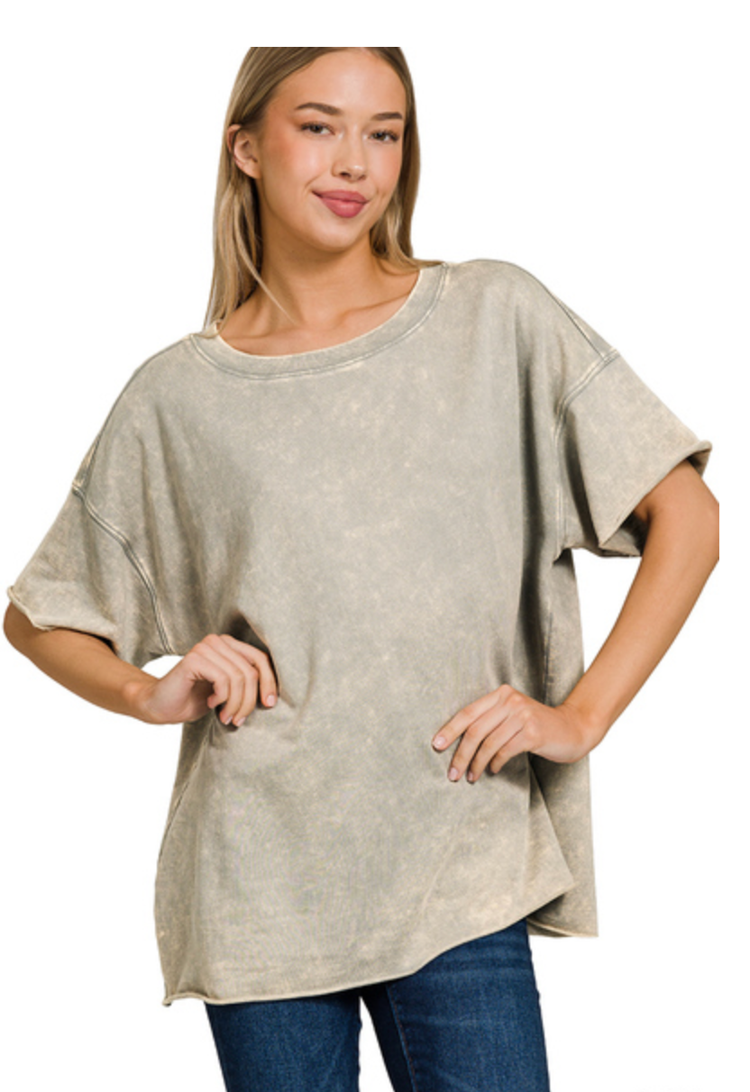 FRTERRY ACID WASH TOP