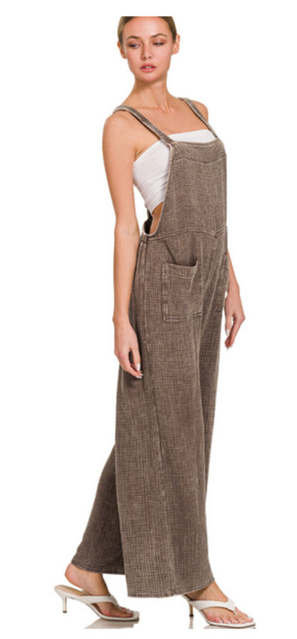 WSHD DBL GAUZE WIDE OVERALLS