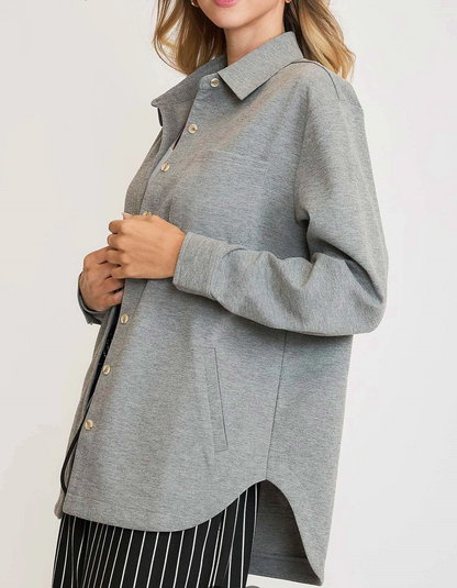 LUXEKNIT OVERSIZED SHIRT JACKET