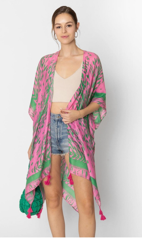ANIMAL PRINT TASSEL