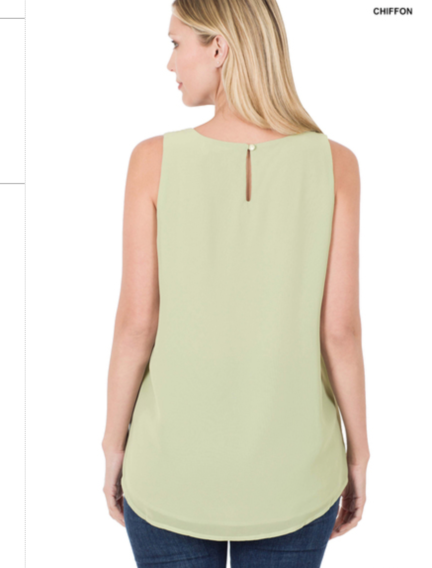 CHIFFON SLVLSS TOP