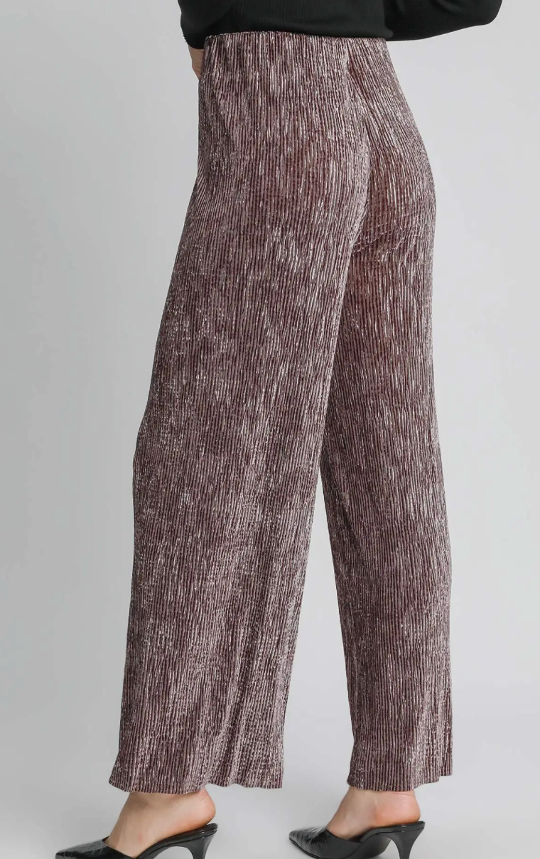 TEXTURED VELVET TOP/PANT