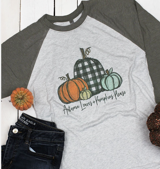 AUTUMN LVS PUMPKINS RAGLAN