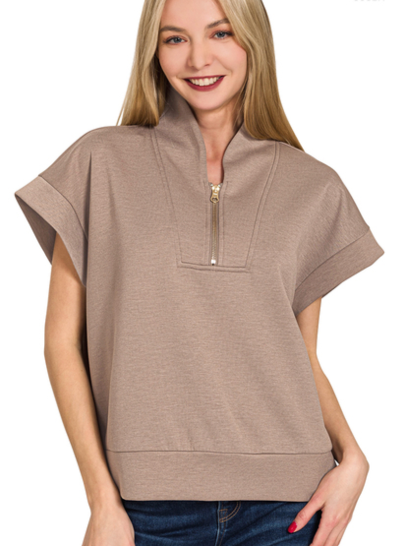 SCUBA HIGH NECK HALF-ZIP VEST