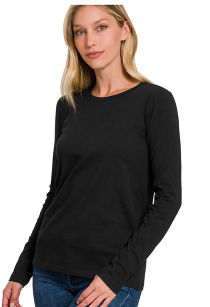 COTTON CREWNK L/SLV