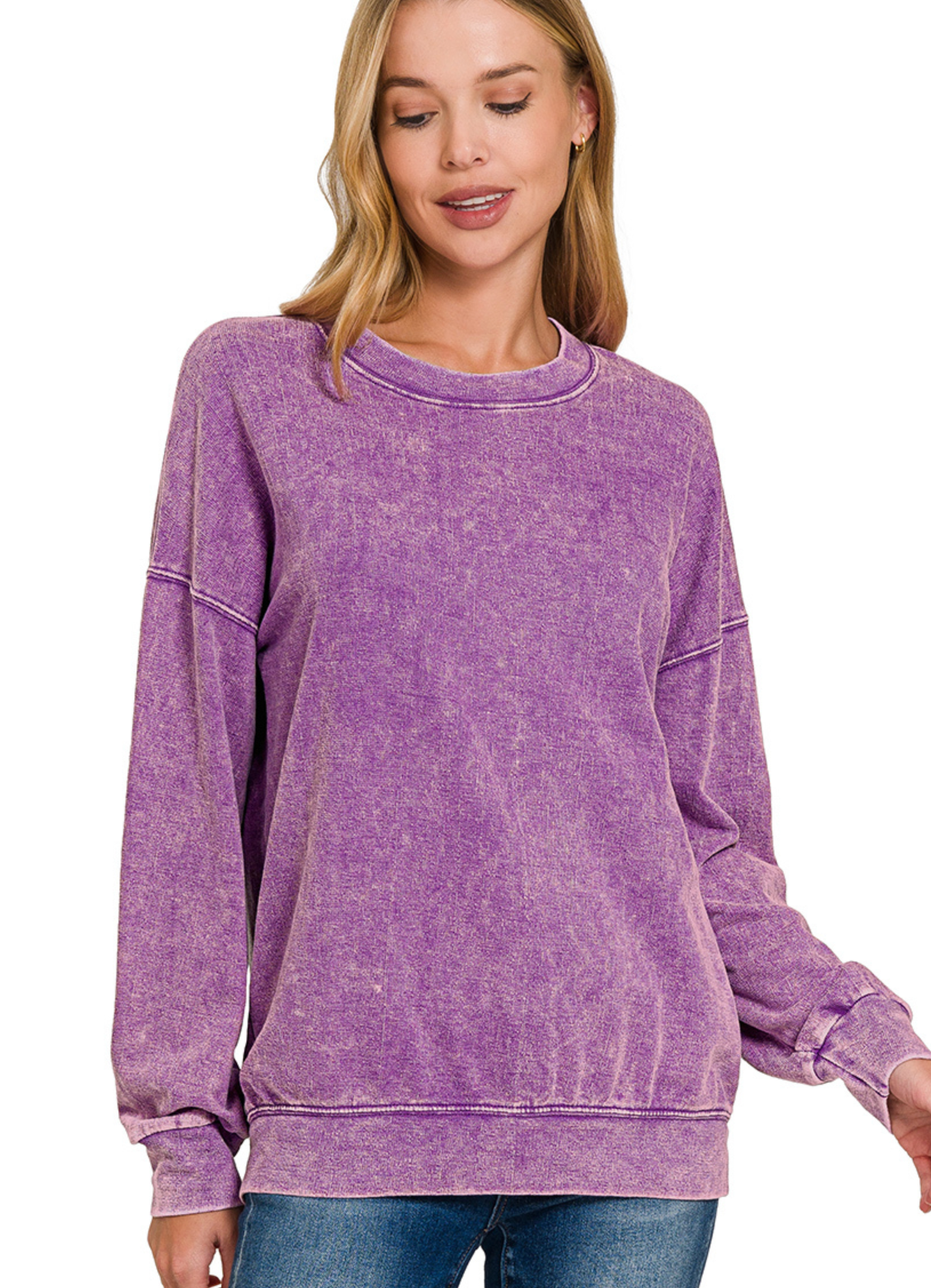 FRTERRY WASHED RDNK PULLOVER