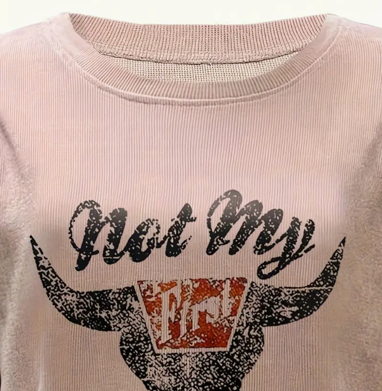 NOT MY RODEO RIBBED SWEATSHIRT