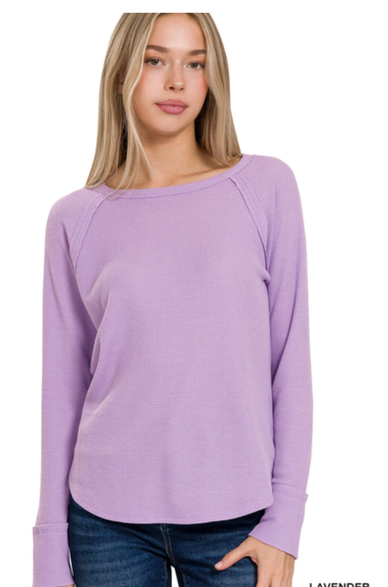 BABY WAFFLE LONG SLV TOP