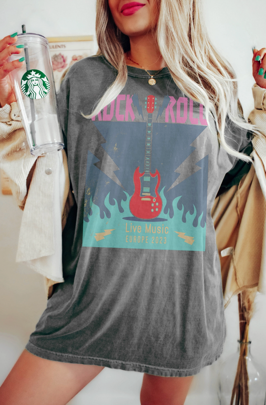 ROCK/ROLL OVRSZ TEE