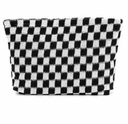 MAKEUP CHECKERED CLUTCH