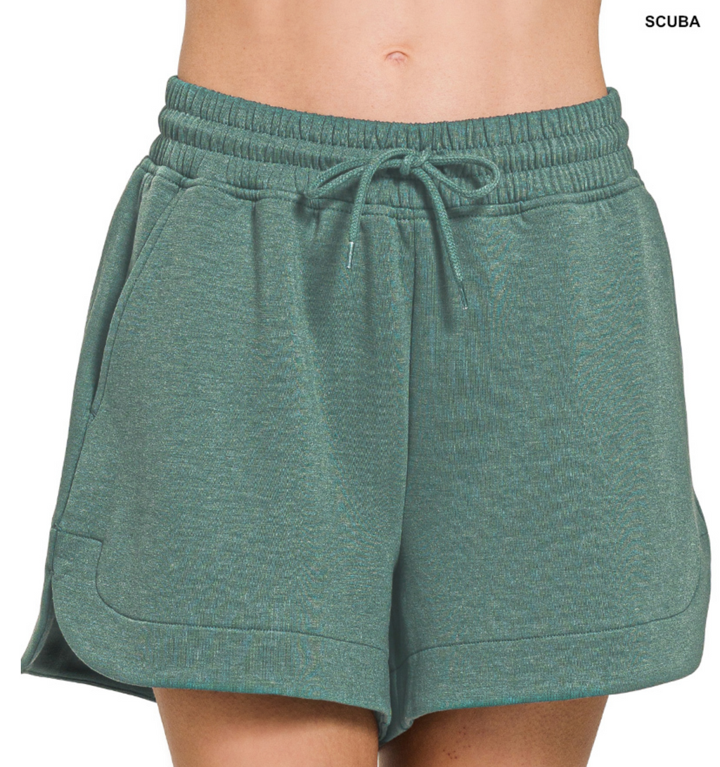 SCUBA ELASTIC WAIST SHORTS