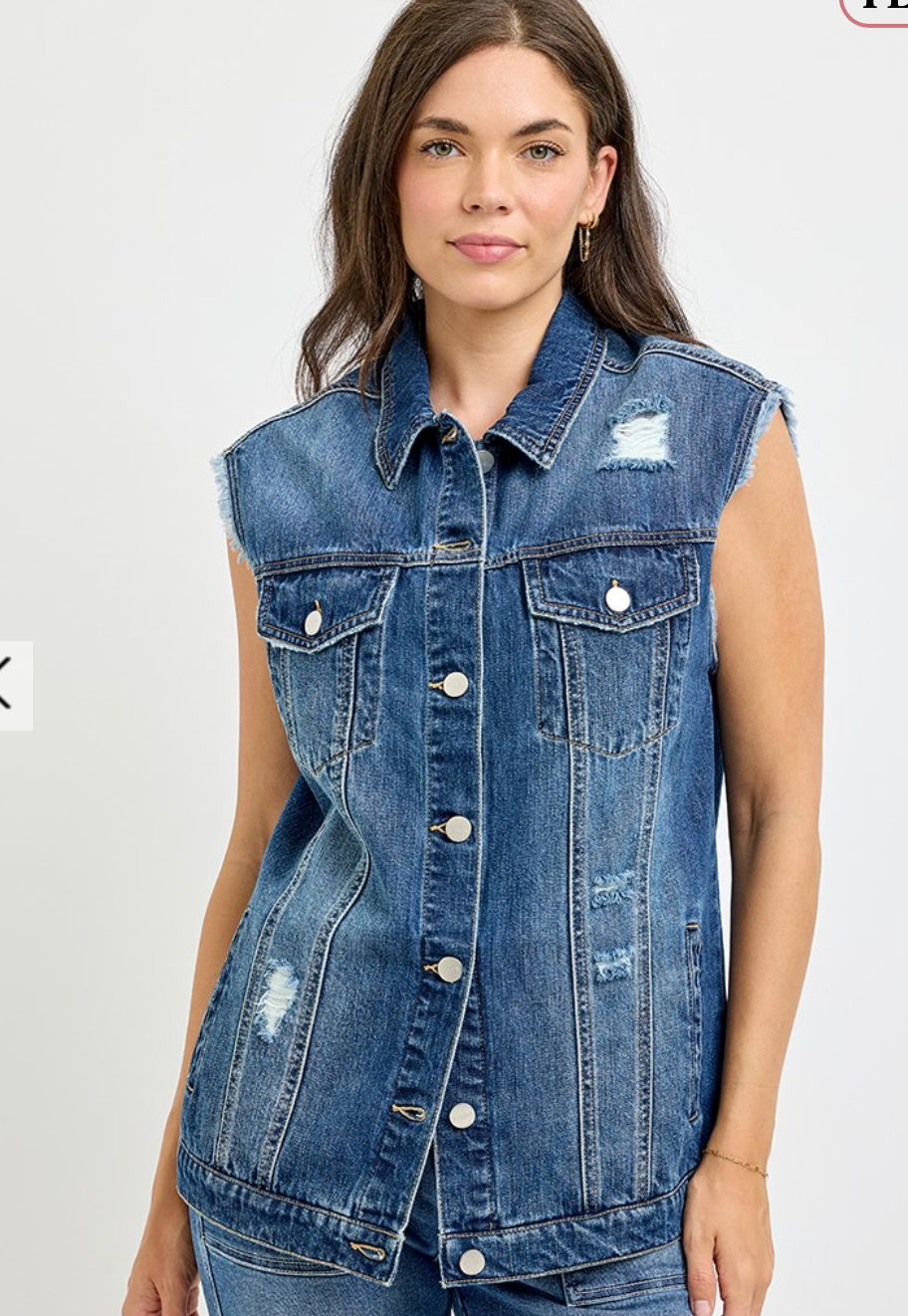 OVERSIZED DENIM VEST