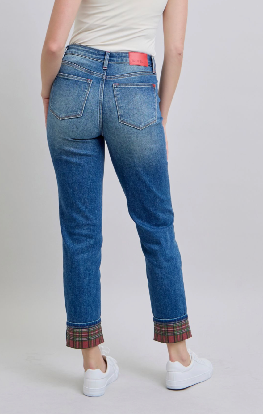 MR PLAID CUFF BOYFRIEND