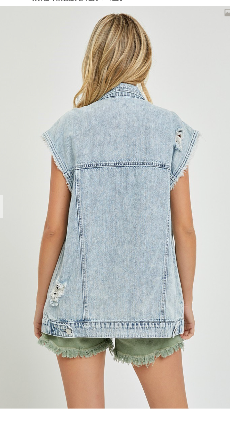 OVERSIZED DENIM VEST