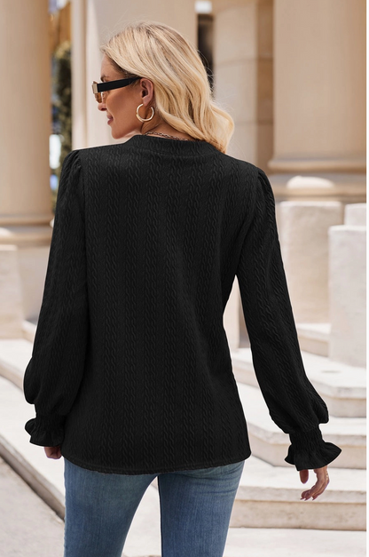 KNITTED JACQUARD TOP