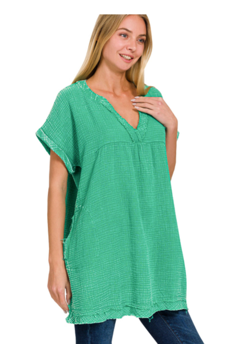 GAAZE V-NK TOP/DRESS