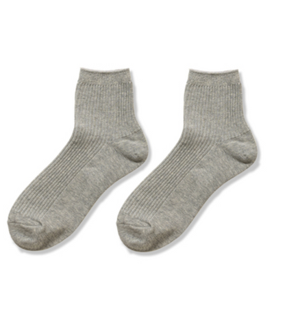 RIBBED CREW SOCKS