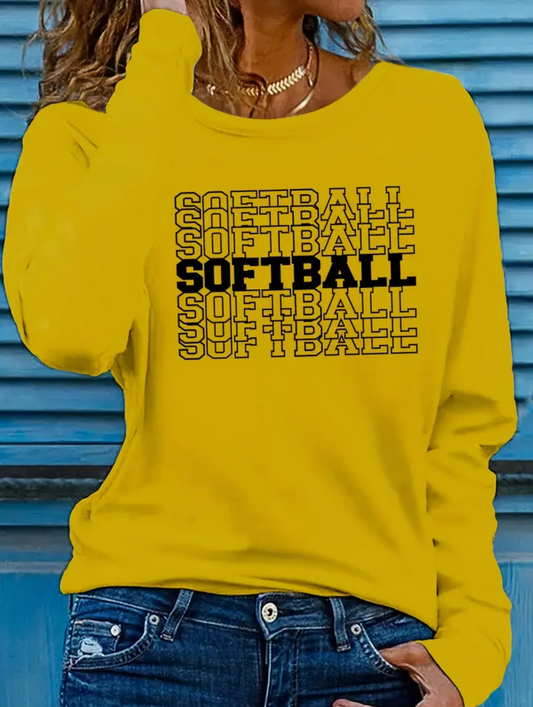 SOFTBALL L/SLV TEE