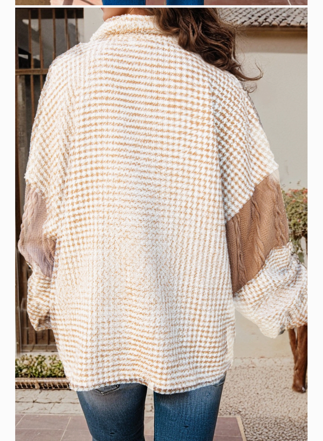 HOUNDSTOOTH PTCHWRK SHKT