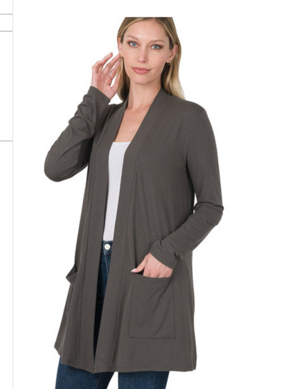 SLOUCHY POCKET CARDIGAN