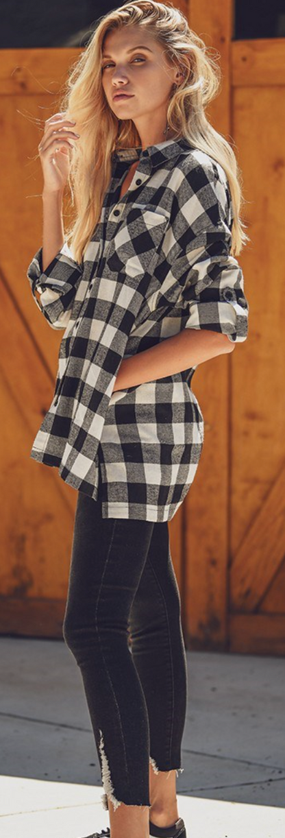 BUFFALO PLAID OVERSIZED