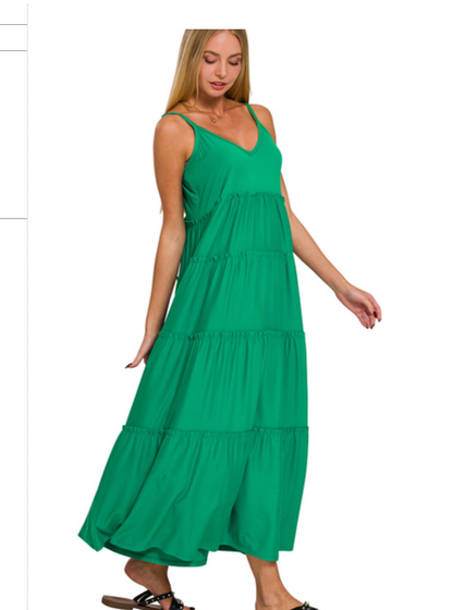 VNECKTIER CAMIMAX DRESS