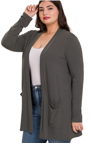 SLOUCHY POCKET CARDIGAN